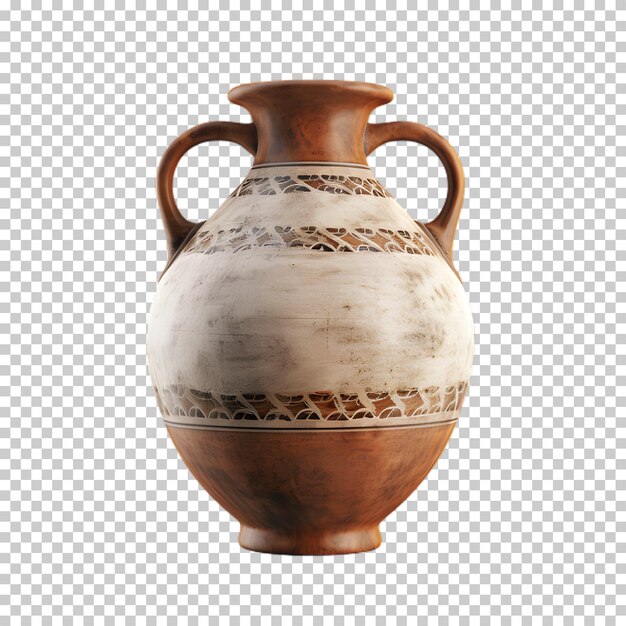 PSD vaso de porcelana antigo isolado em fundo transparente