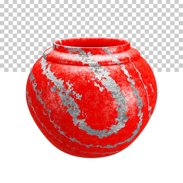 Vaso de renderização em 3d moderno