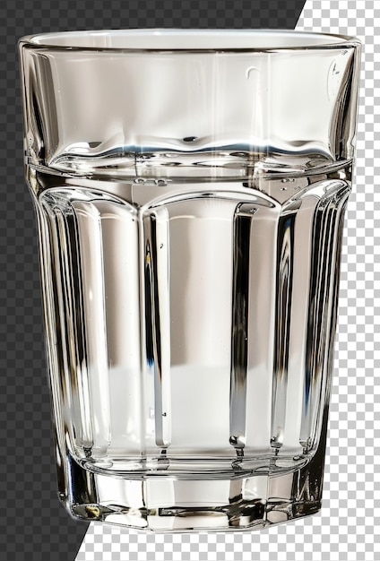 PSD vaso de vidro transparente em fundo transparente png