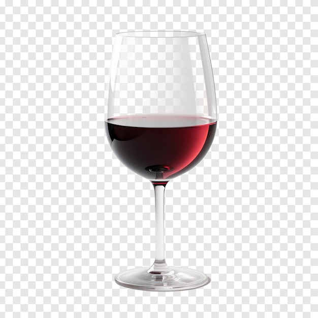 PSD vaso de vinho malbec isolado sobre fundo transparente psd