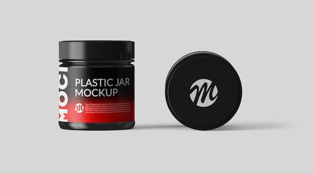 Vaso di plastica Mockup Design