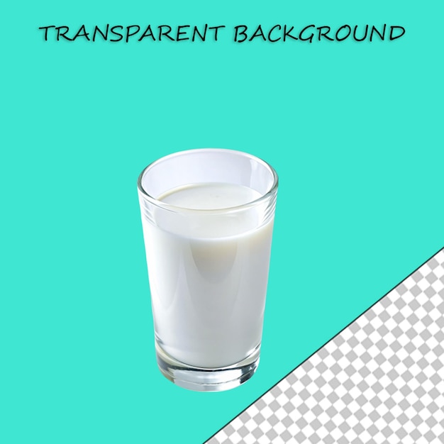 PSD vaso de leche aislado