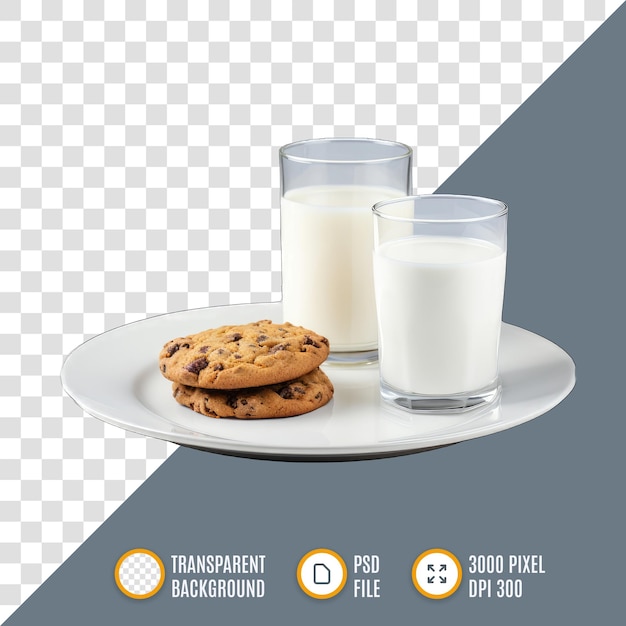 PSD el vaso de leche es transparente y está lleno casi hasta la parte superior de leche blanca y cremosa