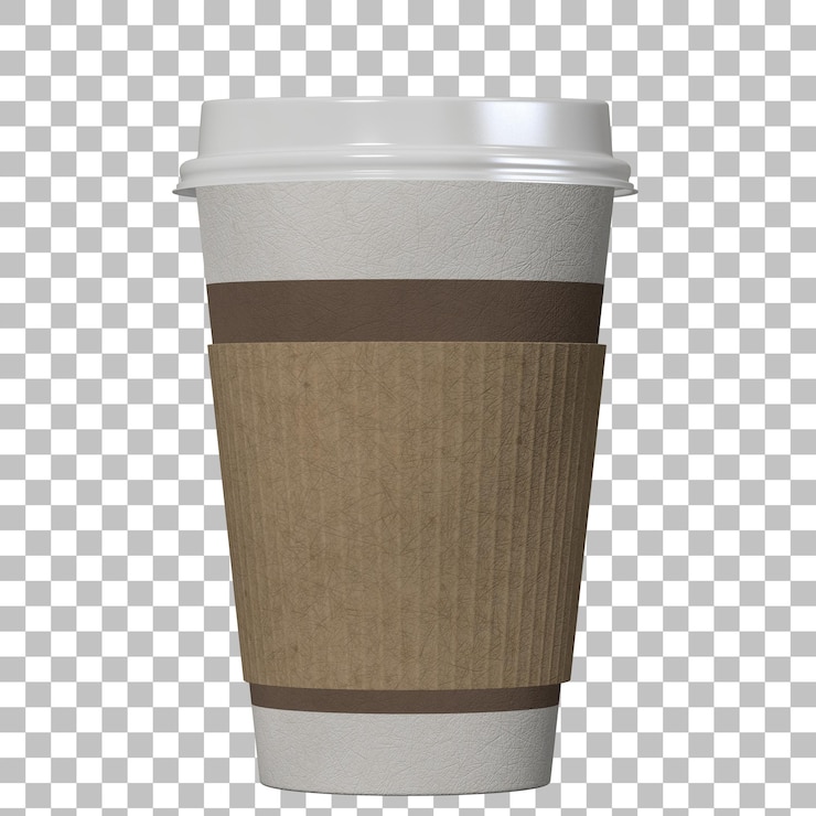 PSD vaso de papel para tazas de café