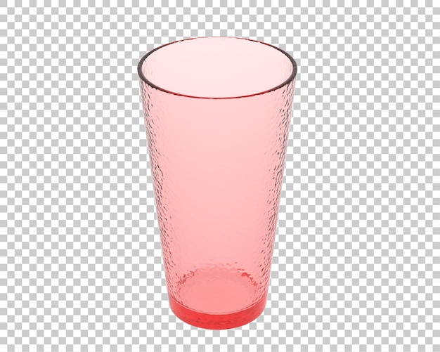 Vaso de pinta sobre fondo transparente ilustración de renderizado 3d