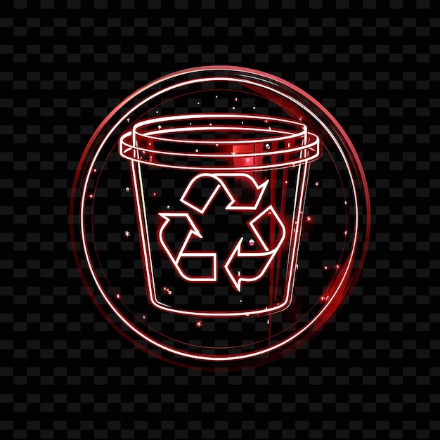 Un vaso de plástico con un símbolo reciclable en él
