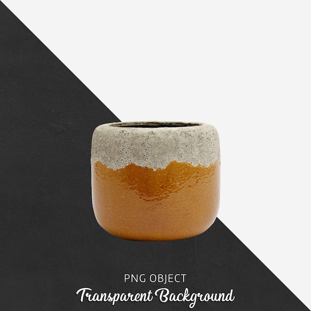 Vaso vintage o vaso di fiori su trasparente