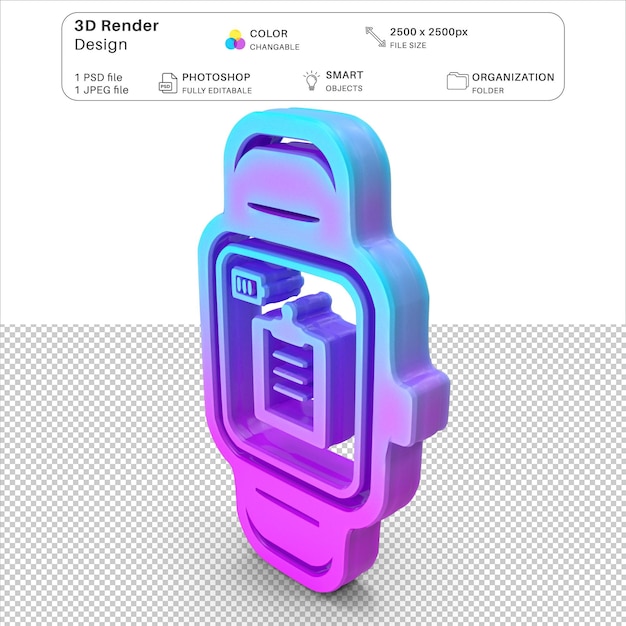 PSD vea el psd de modelado 3d de símbolos