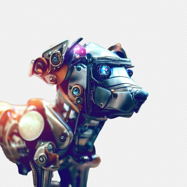 PSD vecteur de chien robot