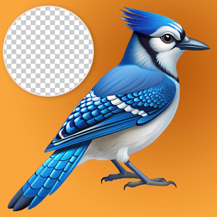 PSD vecteur de la geie bleue