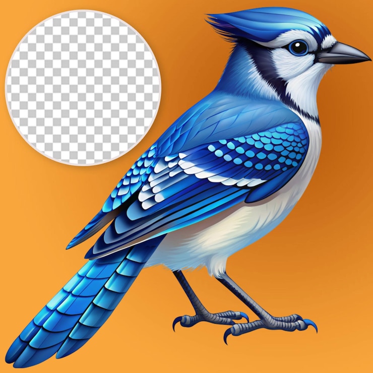 PSD vecteur de la geie bleue
