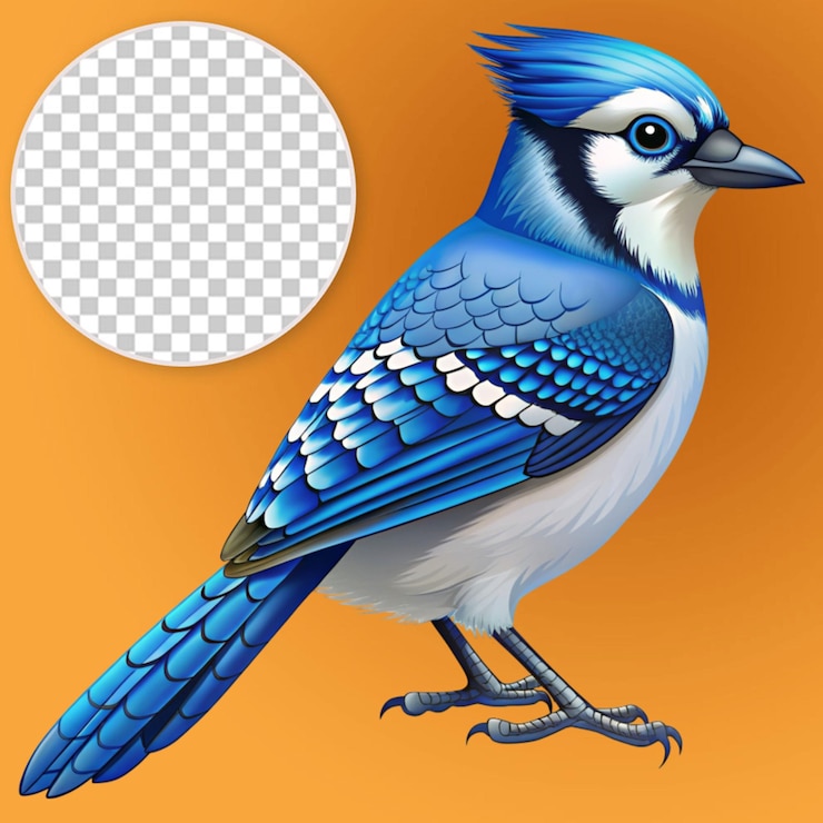 PSD vecteur de la geie bleue