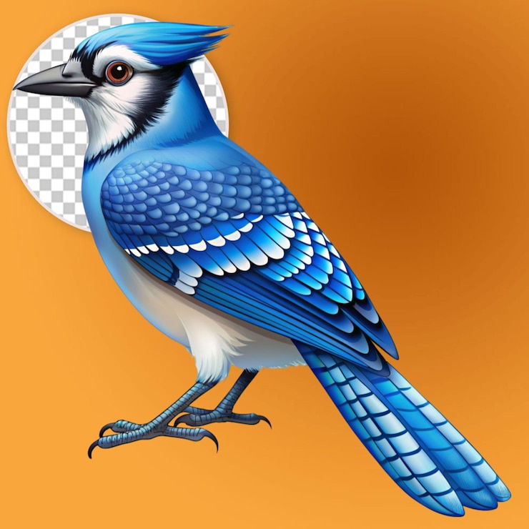 PSD vecteur de la geie bleue