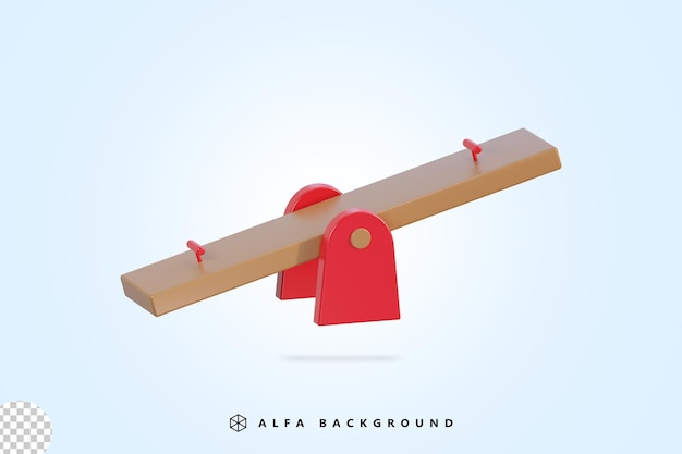Vector 3d zona de juegos realista para niños ilustración vectorial para elemento de parque