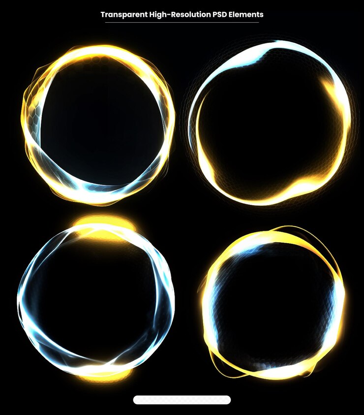 PSD vector abstracto de neones onda de fondo transparente brillante y brillante