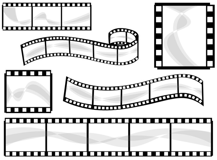 PSD vector de bande de film