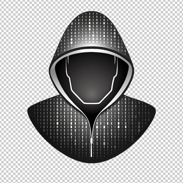Vector de cabeza de hacker de logotipo en un fondo transparente