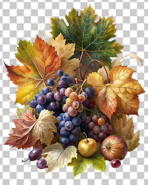 PSD vector de aglomerado de uvas azuis