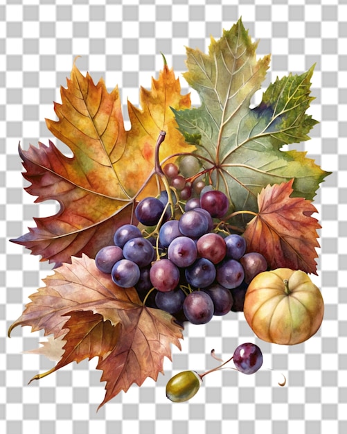 PSD vector de aglomerado de uvas azuis