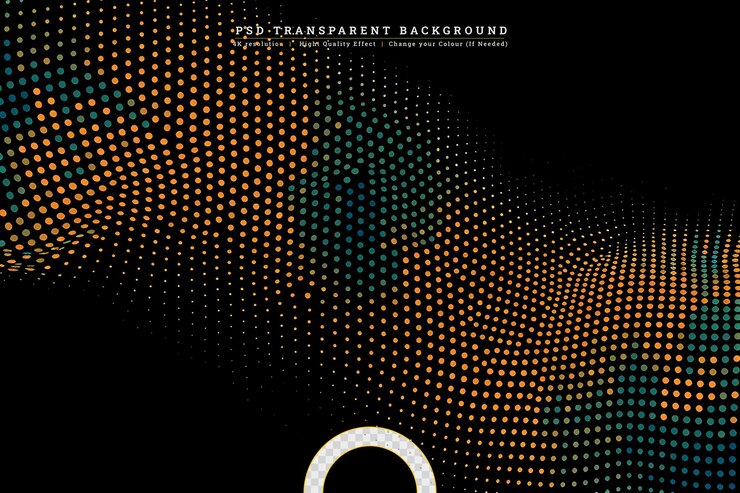PSD vector de fundo ondulado amarelo e preto em fundo transparente