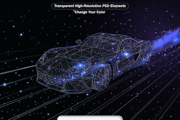 Vector de movimento de alta velocidade carro de noite de condução da cidade