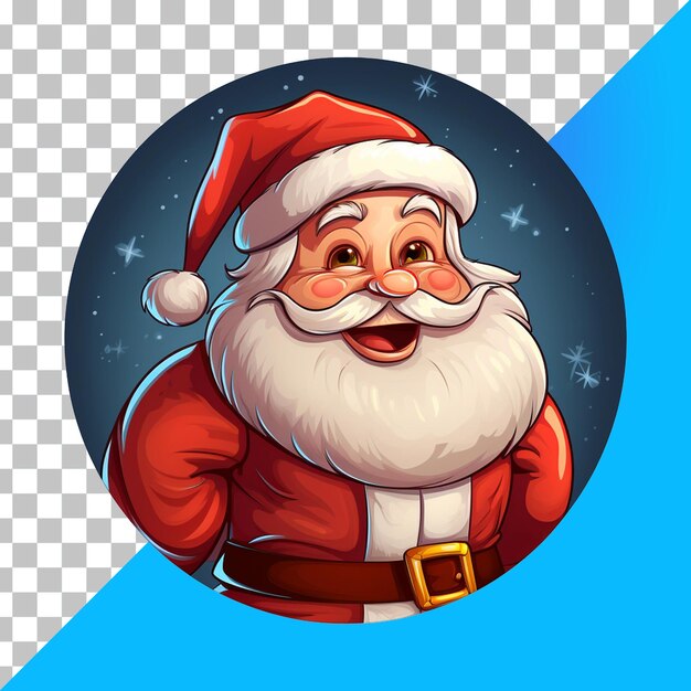 PSD vector de papai noel em arquivo psd transparente