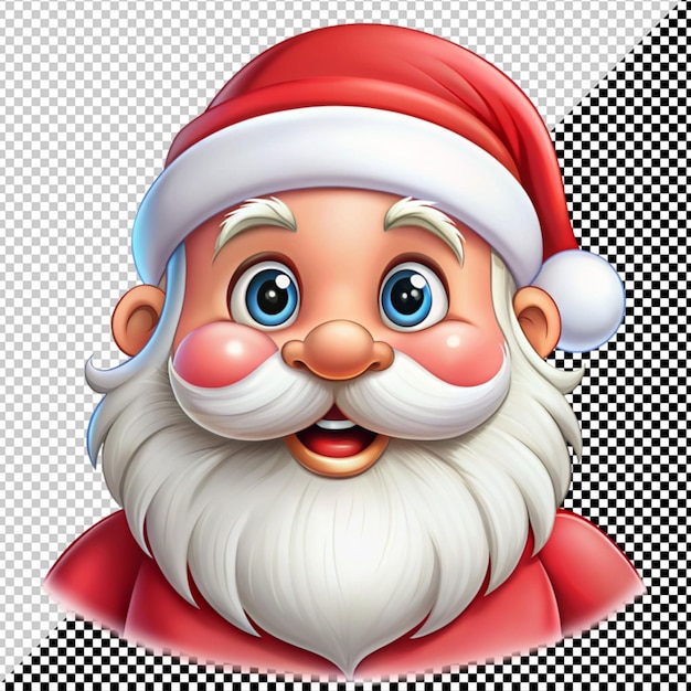 PSD vector de papai noel em fundo transparente