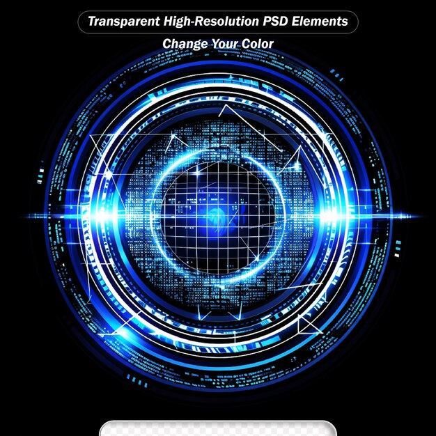 PSD vector digital tecnología de alta tecnología abstracto fondo de luz azul