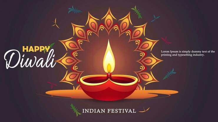 PSD vector diwali plantilla de diseño de publicaciones en las redes sociales