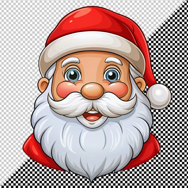 PSD vector du père noël sur fond transparent