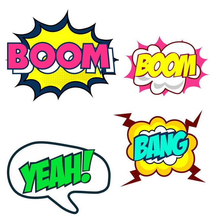 PSD vector de efectos de sonido cómico