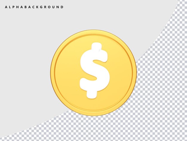 Vector de elementos transparentes con icono de dólar