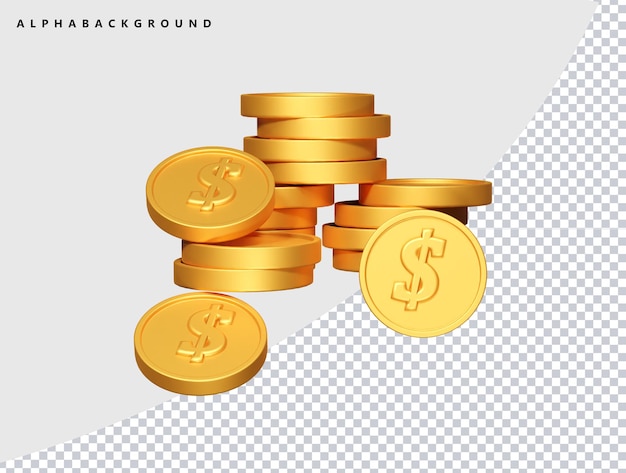 Vector de elementos transparentes con icono de dólar