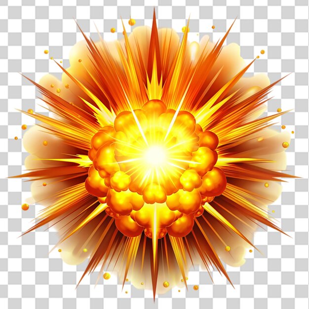 vector de explosión aislado en un fondo transparente
