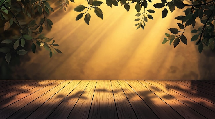 PSD vector de fondo de la pared con un color de gradiente suelo de madera en la parte inferior color de degradado de oscuro