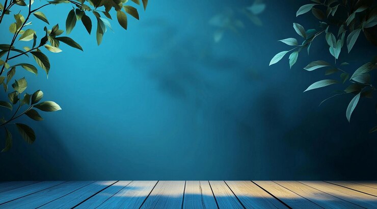 PSD vector de fondo de la pared con un color de gradiente suelo de madera en la parte inferior color de degradado de oscuro