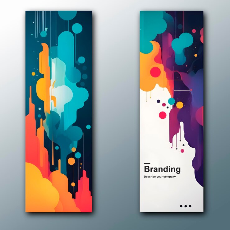 PSD vector gratuito anuncio colorido para una empresa