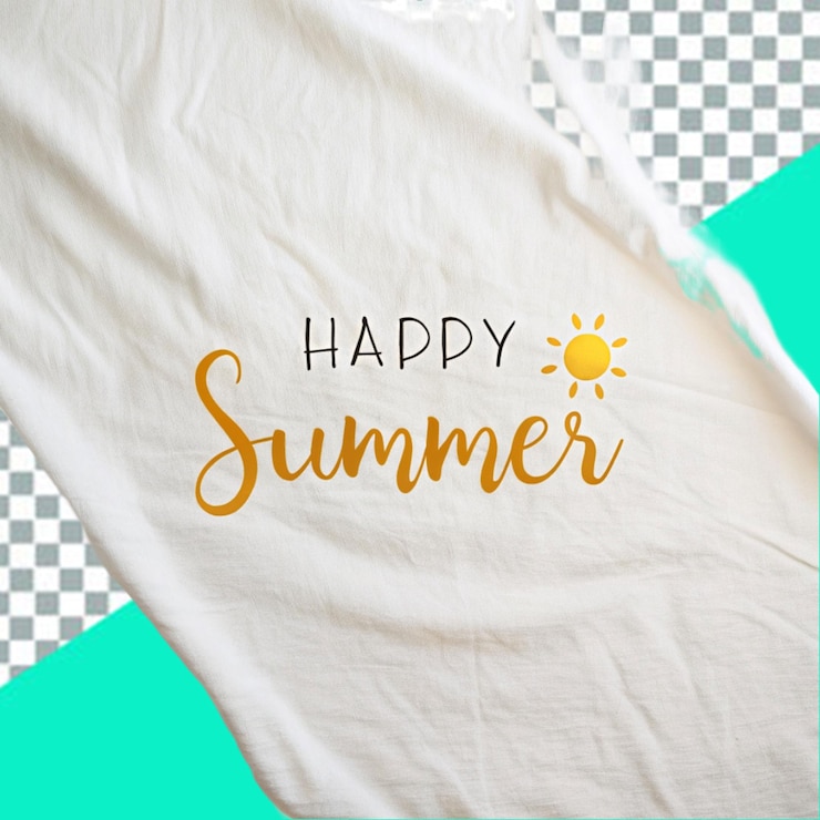 PSD vector hello verão letras com imagem