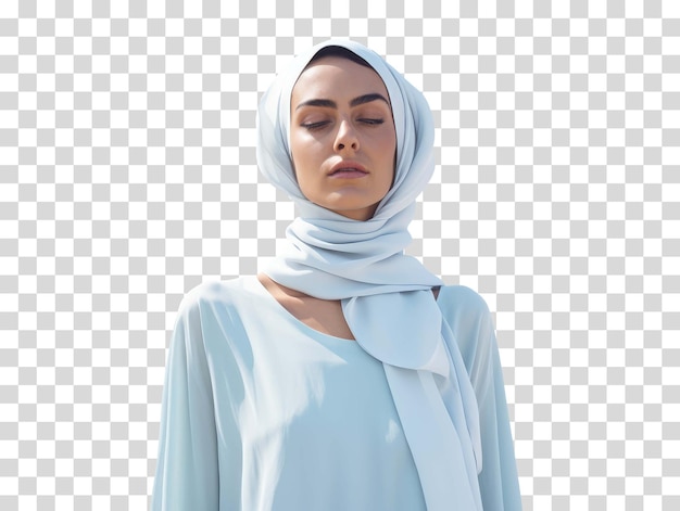 PSD vector de hijab en el fondo transparente ilustración vectorial