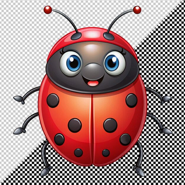 Vector De Lady Bug Sur Un Fond Transparent