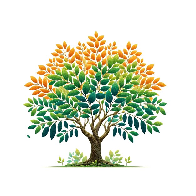 PSD vector del logotipo del árbol