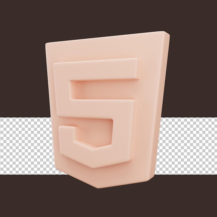PSD vector de logotipo mate html 3d