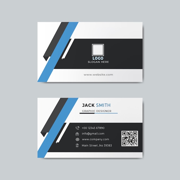 Vector de maqueta de diseño de tarjeta de visita simple