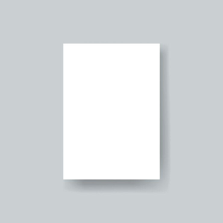 PSD vector de maqueta de plantilla de folleto de papel en blanco