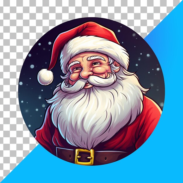 PSD vector de papá noel en el archivo transparente psd