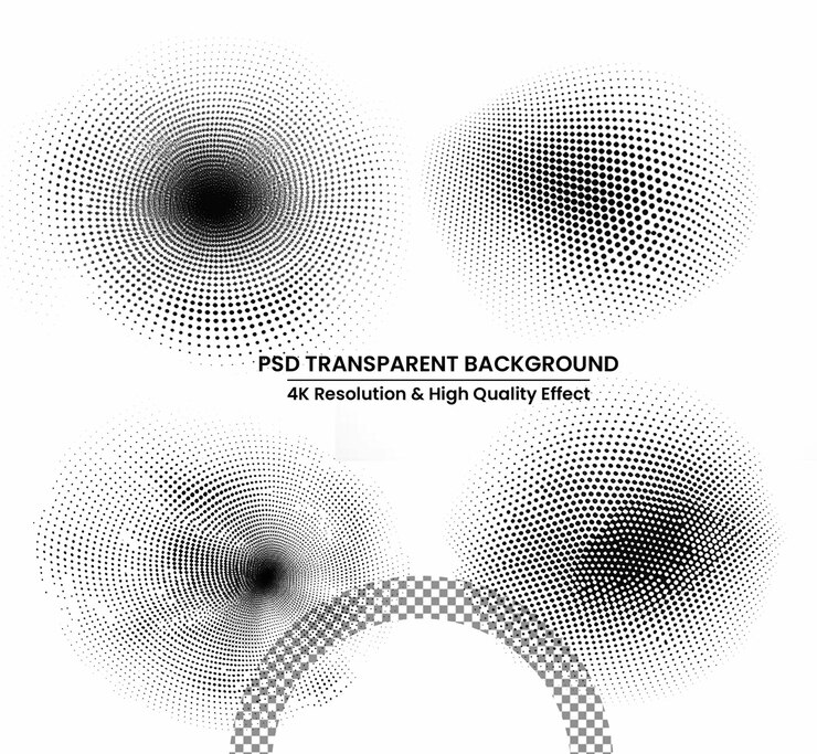 PSD vector de patrón de medio tono patrón de punto de gradiente fondo de medio tono grunge