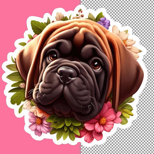 PSD vector de perro bebé lindo para niños png