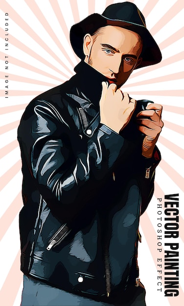 Vector Pintura efeito foto premium PSD