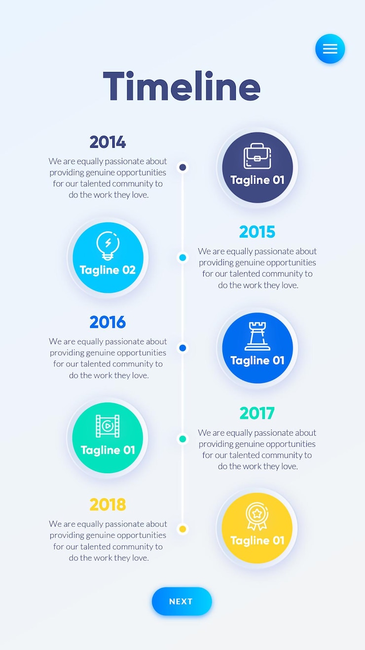 PSD vector professional steps infographic