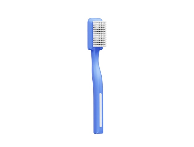 Vector de representación de la ilustración del icono del cepillo de dientes 3D